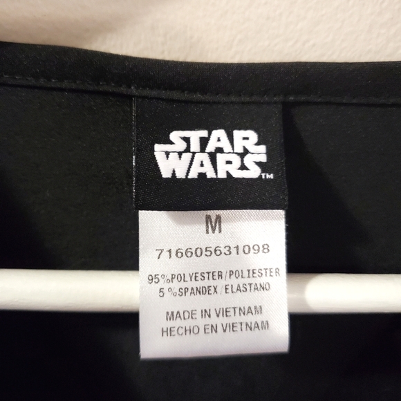 Yoda Cherokee Scrubs Tooniforms Star Wars Mens V Neck Top TF708 SRJM - Size M - Picture 7 of 7